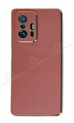 Eiroo Borderline Xiaomi 11T Kamera Korumalı Kırmızı Silikon Kılıf - Eiroo