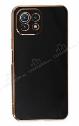 Eiroo Borderline Xiaomi Mi 11 Lite Kamera Korumalı Siyah Silikon Kılıf - Eiroo