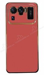 Eiroo Borderline Xiaomi Mi 11 Ultra Kamera Korumalı Kırmızı Silikon Kılıf - Eiroo