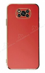 Eiroo Borderline Xiaomi Poco X3 Kamera Korumalı Kırmızı Silikon Kılıf - Eiroo