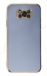 Eiroo Borderline Xiaomi Poco X3 Kamera Korumalı Mavi Silikon Kılıf - Eiroo