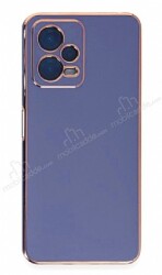 Eiroo Borderline Xiaomi Poco X5 5G Kamera Korumalı Mavi Silikon Kılıf - Eiroo