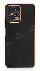 Eiroo Borderline Xiaomi Poco X5 5G Kamera Korumalı Siyah Silikon Kılıf - Eiroo