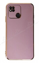 Eiroo Borderline Xiaomi Redmi 10A Kamera Korumalı Mor Silikon Kılıf - Eiroo