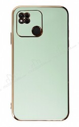 Eiroo Borderline Xiaomi Redmi 10A Kamera Korumalı Yeşil Silikon Kılıf - Eiroo