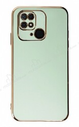 Eiroo Borderline Xiaomi Redmi 10C Kamera Korumalı Yeşil Silikon Kılıf - Eiroo