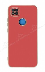 Eiroo Borderline Xiaomi Redmi 9C Kamera Korumalı Kırmızı Silikon Kılıf - Eiroo