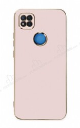 Eiroo Borderline Xiaomi Redmi 9C Kamera Korumalı Pembe Silikon Kılıf - Eiroo