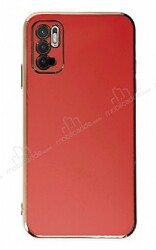 Eiroo Borderline Xiaomi Redmi Note 10 5G Kamera Korumalı Kırmızı Silikon Kılıf - Eiroo