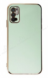 Eiroo Borderline Xiaomi Redmi Note 10 5G Kamera Korumalı Yeşil Silikon Kılıf - Eiroo