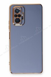 Eiroo Borderline Xiaomi Redmi Note 10 Pro Kamera Korumalı Mavi Silikon Kılıf - Eiroo