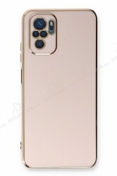 Eiroo Borderline Xiaomi Redmi Note 10S Kamera Korumalı Pembe Silikon Kılıf - Eiroo