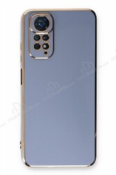 Eiroo Borderline Xiaomi Redmi Note 11 Kamera Korumalı Mavi Silikon Kılıf - Eiroo