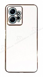 Eiroo Borderline Xiaomi Redmi Note 12 4G Kamera Korumalı Beyaz Silikon Kılıf - Eiroo