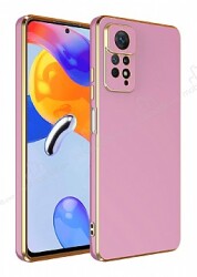 Eiroo Borderline Xiaomi Redmi Note 12 Pro 4G Kamera Korumalı Mor Silikon Kılıf - Eiroo