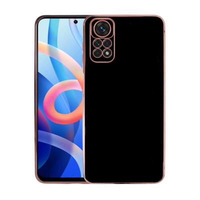 Eiroo Borderline Xiaomi Redmi Note 12 Pro 4G Kamera Korumalı Siyah Silikon Kılıf - 1