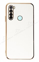 Eiroo Borderline Xiaomi Redmi Note 8 Kamera Korumalı Beyaz Silikon Kılıf - Eiroo