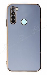 Eiroo Borderline Xiaomi Redmi Note 8 Kamera Korumalı Mavi Silikon Kılıf - Eiroo