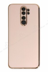 Eiroo Borderline Xiaomi Redmi Note 8 Pro Kamera Korumalı Pembe Silikon Kılıf - Eiroo