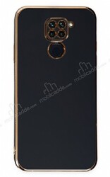 Eiroo Borderline Xiaomi Redmi Note 9 Kamera Korumalı Siyah Silikon Kılıf - Eiroo