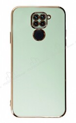 Eiroo Borderline Xiaomi Redmi Note 9 Kamera Korumalı Yeşil Silikon Kılıf - Eiroo
