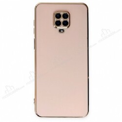 Eiroo Borderline Xiaomi Redmi Note 9 Pro Kamera Korumalı Pembe Silikon Kılıf - Eiroo