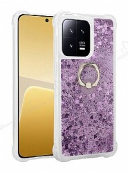 Eiroo Bright Xiaomi 13 Pro Sulu Simli Mor Silikon Kılıf - Eiroo