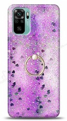 Eiroo Bright Xiaomi Redmi Note 10 Sulu Simli Mor Silikon Kılıf - Eiroo