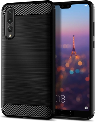 Eiroo Carbon Shield Huawei P20 Pro Siyah Kılıf - Eiroo