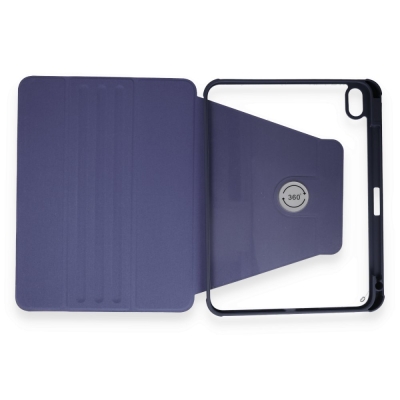 Eiroo Fold iPad 10.9 2022 10. Nesil Kalemlikli Standlı Lacivert Kılıf - 3