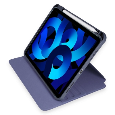 Eiroo Fold iPad 10.9 2022 10. Nesil Kalemlikli Standlı Lacivert Kılıf - 4