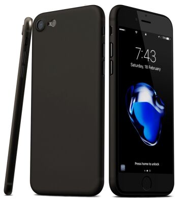 Eiroo Ghost Thin iPhone 7 / 8 Ultra İnce Siyah Rubber Kılıf - 2