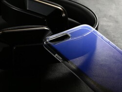 Eiroo Gradient iPhone X / XS Geçişli Pembe Rubber Kılıf - 5