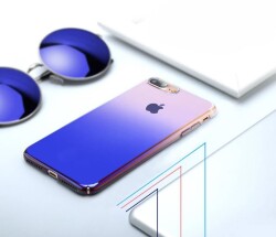 Eiroo Gradient iPhone X / XS Geçişli Pembe Rubber Kılıf - 6