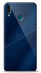 Eiroo Huawei Y9 2019 Silikon Kenarlı Aynalı Lacivert Kılıf - Eiroo