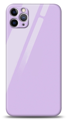 Eiroo iPhone 11 Pro Kamera Korumalı Silikon Kenarlı Lila Cam Kılıf - 1