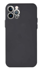 Eiroo iPhone 12 Pro Max 6.7 inç Ultra İnce Mat Siyah Rubber Kılıf - 1