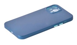 Eiroo iPhone 12 Pro Max 6.7 inç Ultra İnce Mat Siyah Rubber Kılıf - 3