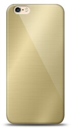 Eiroo iPhone 6 / 6S Silikon Kenarlı Aynalı Gold Kılıf - Eiroo