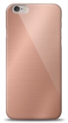 Eiroo iPhone 6 / 6S Silikon Kenarlı Aynalı Rose Gold Kılıf - Eiroo