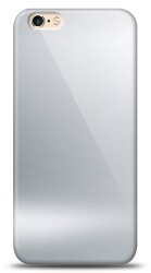 Eiroo iPhone 6 Plus / 6S Plus Silikon Kenarlı Aynalı Silver Kılıf - Eiroo