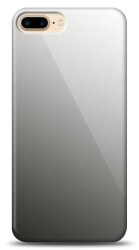 Eiroo iPhone 7 Plus / 8 Plus Silikon Kenarlı Aynalı Siyah Kılıf - Eiroo