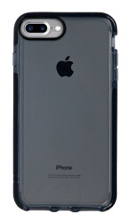 Eiroo Jelly iPhone 7 Plus / 8 Plus Siyah Silikon Kılıf - Eiroo