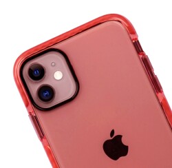 Eiroo Jelly iPhone X / XS Kırmızı Silikon Kılıf - 2