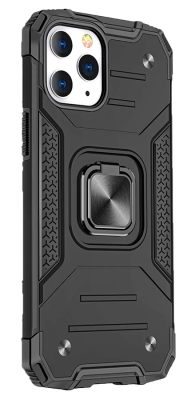 Eiroo Kickstand iPhone 13 Pro Ultra Koruma Siyah Kılıf - Eiroo