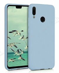 Eiroo Lansman Huawei Y6s 2019 Mavi Silikon Kılıf - Eiroo