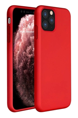 Eiroo Lansman iPhone 11 Pro Kırmızı Silikon Kılıf - Eiroo