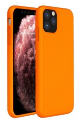 Eiroo Lansman iPhone 11 Pro Max Turuncu Silikon Kılıf - 1