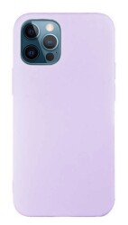 Eiroo Lansman iPhone 12 Pro Max 6.7 inç Lila Silikon Kılıf - 1