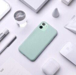 Eiroo Lansman iPhone X / XS Mavi Silikon Kılıf - 2